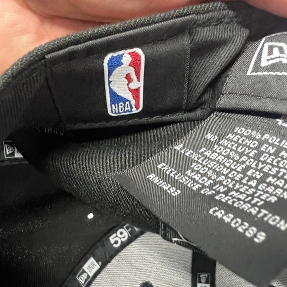 Sacramento Kings Hat Mens New Era 7 1/2 Black 59FIFTY Fitted NBA - Picture 13 of 14